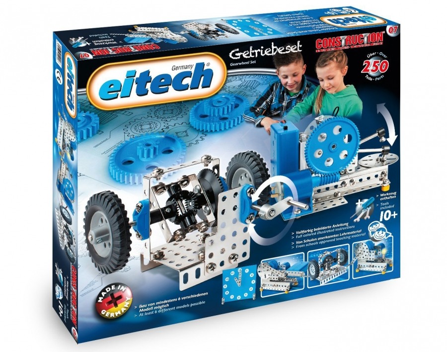 Конструктор металлический Механизмы 6 в 1, 250 деталей Eitech