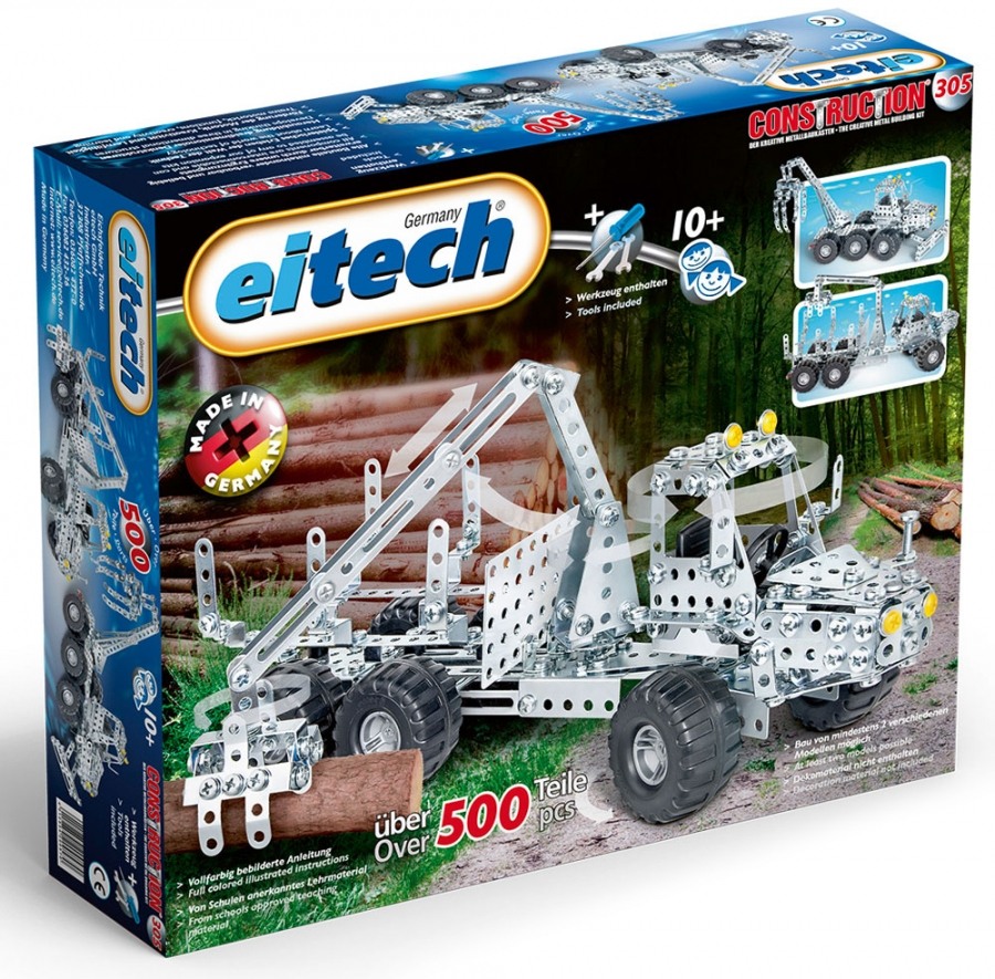 Конструктор металлический Лесовоз 3 в 1, 500 деталей Eitech