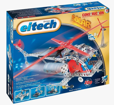 Конструктор металлический "Вертолет" на солнечной батарее Eitech 073
