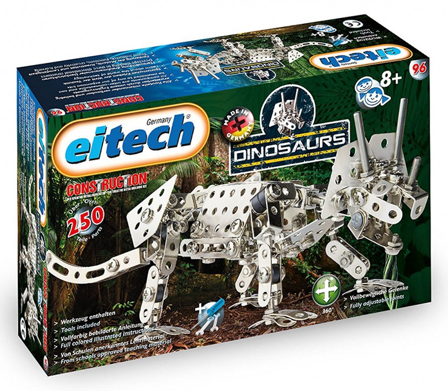 Конструктор металлический Динозавр Трицератопс, 250 деталей Eitech